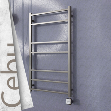 - Cebu Electric Towel Warmer 600x1050 Satine Finish Ktx3 200 W  - Cebu Electric Towel Warmer 600x1050 Satine Finish Ktx3 200 W