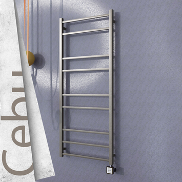 - Cebu Electric Towel Warmer 600x1395 Satine Finish Ktx3 200 W  - Cebu Electric Towel Warmer 600x1395 Satine Finish Ktx3 200 W