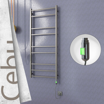 - Cebu Electric Towel Warmer 600x1395 Satine Finish. (On/Off) 200 W  - Cebu Electric Towel Warmer 600x1395 Satine Finish. (On/Off) 200 W