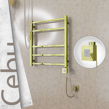  - Cebu Electric Towel Warmer 600x705 Gold Ktx1 200 W (Spiral Cable)