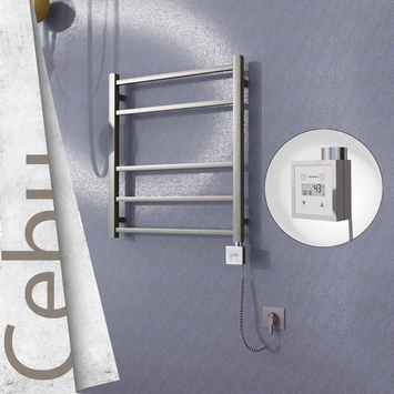  - Cebu Electric Towel Warmer 600x705 Satine Finish Ktx3 200 W (Spiral Cable)