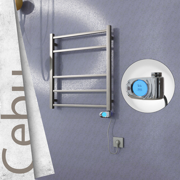  - Cebu Electric Towel Warmer 600x705 Satine Finish (Musa Thermostat) 200 W