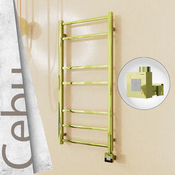 - Cebu Electric Towel Warmer 500x1050 Gold Ktx1 200 W  - Cebu Electric Towel Warmer 500x1050 Gold Ktx1 200 W