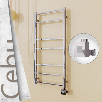 Radiva - Cebu Sèche Serviettes Electrique 500x1050 Finition de polissage Ktx1 200 Watt