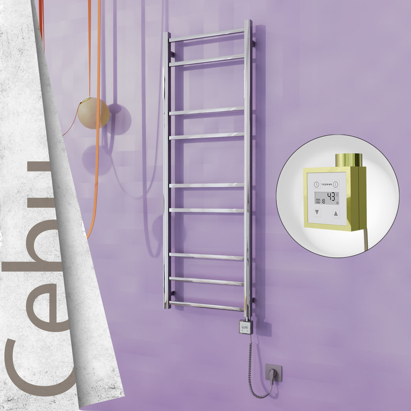 Cebu Sèche Serviettes Electrique 500x1395 Or Ktx3 300 Watt Câble en spirale