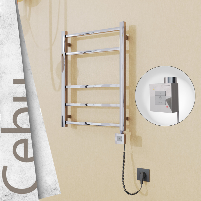 Cebu Sèche Serviettes Electrique 500x705 Finition de polissage Ktx1 200 Watt Câble en spirale