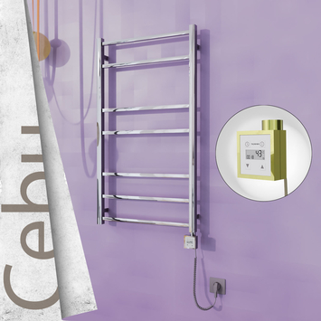 Radiva - Cebu Sèche Serviettes Electrique 600x1050 Or Ktx3 200 Watt Câble en spirale