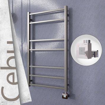 - Cebu Sèche Serviettes Electrique 600x1050 Finition peinture satiné Ktx1 200 Watt  - Cebu Sèche Serviettes Electrique 600x1050 Finition peinture satiné Ktx1 200 Watt