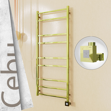 - Cebu Electric Towel Warmer 600x1395 Gold Ktx1 200 W  - Cebu Electric Towel Warmer 600x1395 Gold Ktx1 200 W