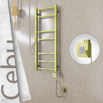 - CEBU Elektrikli Paslanmaz Çelik Havlupan 400x1050 Altın (KTX1 Termostat) 200W Spiral Kablolu  - CEBU Elektrikli Paslanmaz Çelik Havlupan 400x1050 Altın (KTX1 Termostat) 200W Spiral Kablolu