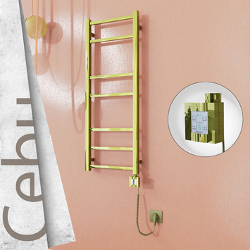 - CEBU Elektrikli Paslanmaz Çelik Havlupan 400x1050 Altın (KTX4 Termostat) 200W Spiral Kablolu  - CEBU Elektrikli Paslanmaz Çelik Havlupan 400x1050 Altın (KTX4 Termostat) 200W Spiral Kablolu