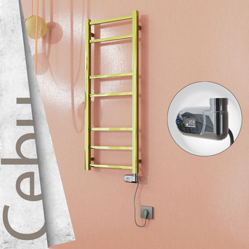 - CEBU Elektrikli Paslanmaz Çelik Havlupan 400x1050 Altın (Thesis Termostat) 200W  - CEBU Elektrikli Paslanmaz Çelik Havlupan 400x1050 Altın (Thesis Termostat) 200W