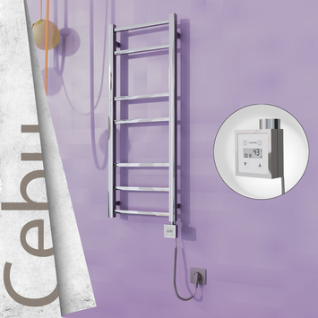 Radiva - Cebu Elektrikli Paslanmaz Çelik Havlupan 400x1050 Ayna Polisaj (KTX3 Termostat) 200W Spiral Kablolu