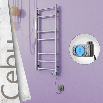 Radiva - Cebu Elektrikli Paslanmaz Çelik Havlupan 400x1050 Ayna Polisaj (Musa Termostat) 200W