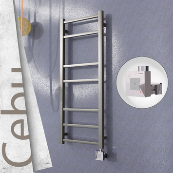 Radiva - Cebu Elektrikli Paslanmaz Çelik Havlupan 400x1050 Satin Polisaj (KTX1 Termostat) 200W