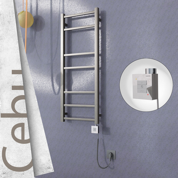 Radiva - Cebu Elektrikli Paslanmaz Çelik Havlupan 400x1050 Satin Polisaj (KTX1 Termostat) 200W Spiral Kablolu