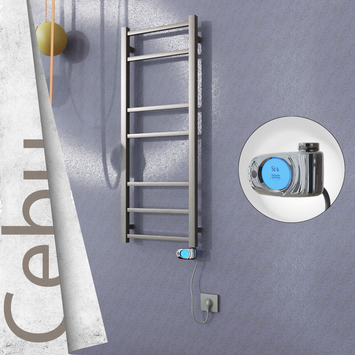 Radiva - Cebu Elektrikli Paslanmaz Çelik Havlupan 400x1050 Satin Polisaj (Musa Termostat) 200W