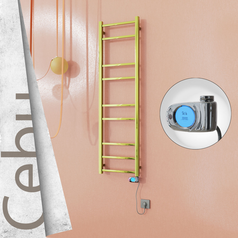 CEBU Elektrikli Paslanmaz Çelik Havlupan 400x1395 Altın (Musa Termostat) 200W