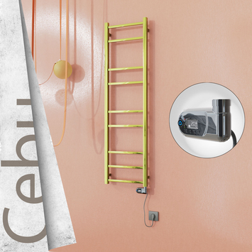 - CEBU Elektrikli Paslanmaz Çelik Havlupan 400x1395 Altın (Thesis Termostat) 200W  - CEBU Elektrikli Paslanmaz Çelik Havlupan 400x1395 Altın (Thesis Termostat) 200W