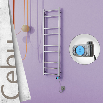  - CEBU Elektrikli Paslanmaz Çelik Havlupan 400x1395 Ayna Polisaj (Musa Termostat) 200W