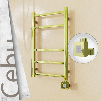  - CEBU Elektrikli Paslanmaz Çelik Havlupan 400x705 Altın (KTX1 Termostat) 200W