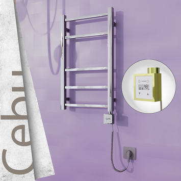 Radiva - Cebu Elektrikli Paslanmaz Çelik Havlupan 400x705 Altın (KTX3 Termostat) 200W Spiral Kablolu