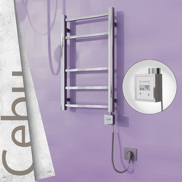 Radiva - Cebu Elektrikli Paslanmaz Çelik Havlupan 400x705 Ayna Polisaj (KTX3 Termostat) 200W Spiral Kablolu