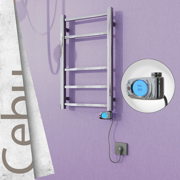 Radiva - Cebu Elektrikli Paslanmaz Çelik Havlupan 400x705 Ayna Polisaj (Musa Termostat) 200W