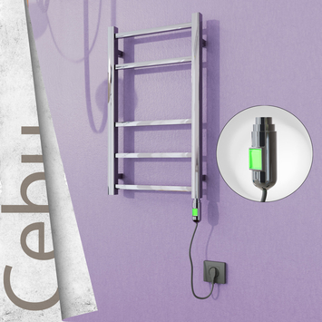 Radiva - Cebu Elektrikli Paslanmaz Çelik Havlupan 400x705 Ayna Polisaj (On/Off Düğmeli) 200W