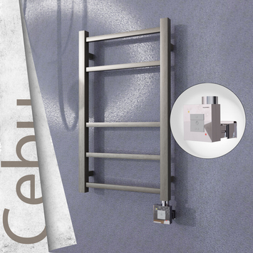 Radiva - Cebu Elektrikli Paslanmaz Çelik Havlupan 400x705 Satin Polisaj (KTX1 Termostat) 200W