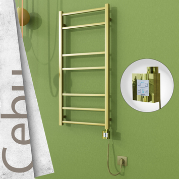 - CEBU Elektrikli Paslanmaz Çelik Havlupan 500x1050 Satine Altın (KTX4 Termostat) 200W Spiral Kablolu  - CEBU Elektrikli Paslanmaz Çelik Havlupan 500x1050 Satine Altın (KTX4 Termostat) 200W Spiral Kablolu