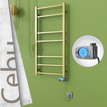 - CEBU Elektrikli Paslanmaz Çelik Havlupan 500x1050 Satine Altın (Musa Termostat) 200W  - CEBU Elektrikli Paslanmaz Çelik Havlupan 500x1050 Satine Altın (Musa Termostat) 200W