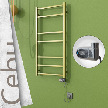 - CEBU Elektrikli Paslanmaz Çelik Havlupan 500x1050 Satine Altın (Thesis Termostat) 200W  - CEBU Elektrikli Paslanmaz Çelik Havlupan 500x1050 Satine Altın (Thesis Termostat) 200W