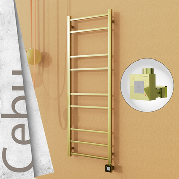 - CEBU Elektrikli Paslanmaz Çelik Havlupan 500x1395 Satine Altın (KTX1 Termostat) 300W  - CEBU Elektrikli Paslanmaz Çelik Havlupan 500x1395 Satine Altın (KTX1 Termostat) 300W