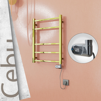 - CEBU Elektrikli Paslanmaz Çelik Havlupan 500x705 Altın (Thesis Termostat) 200W  - CEBU Elektrikli Paslanmaz Çelik Havlupan 500x705 Altın (Thesis Termostat) 200W