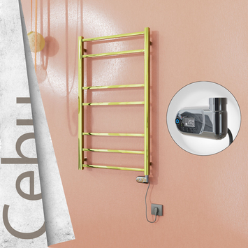 - CEBU Elektrikli Paslanmaz Çelik Havlupan 600x1050 Altın (Thesis Termostat) 200W  - CEBU Elektrikli Paslanmaz Çelik Havlupan 600x1050 Altın (Thesis Termostat) 200W