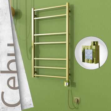 - CEBU Elektrikli Paslanmaz Çelik Havlupan 600x1050 Satine Altın (KTX4 Termostat) 200W Spiral Kablolu  - CEBU Elektrikli Paslanmaz Çelik Havlupan 600x1050 Satine Altın (KTX4 Termostat) 200W Spiral Kablolu