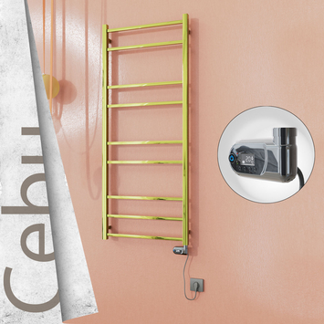 - CEBU Elektrikli Paslanmaz Çelik Havlupan 600x1395 Altın (Thesis Termostat) 300W  - CEBU Elektrikli Paslanmaz Çelik Havlupan 600x1395 Altın (Thesis Termostat) 300W