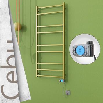 - CEBU Elektrikli Paslanmaz Çelik Havlupan 600x1395 Satine Altın (Musa Termostat) 300W  - CEBU Elektrikli Paslanmaz Çelik Havlupan 600x1395 Satine Altın (Musa Termostat) 300W