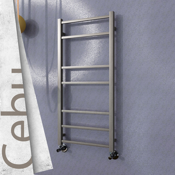 - Cebu Sèche Serviettes Décoratif 500x1050 (Acier Inoxydable) Finition peinture satiné  - Cebu Sèche Serviettes Décoratif 500x1050 (Acier Inoxydable) Finition peinture satiné