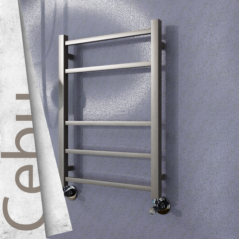 Cebu Sèche Serviettes Décoratif 500x800 (Acier Inoxydable) Finition peinture satiné