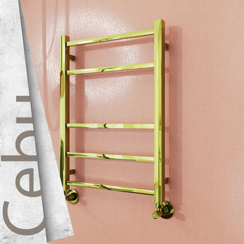 Radiva - Cebu Sèche Serviettes Décoratif 500x800 (Acier Inoxydable) Or