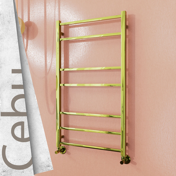 - Cebu Sèche Serviettes Décoratif 600x1050 (Acier Inoxydable) Or  - Cebu Sèche Serviettes Décoratif 600x1050 (Acier Inoxydable) Or