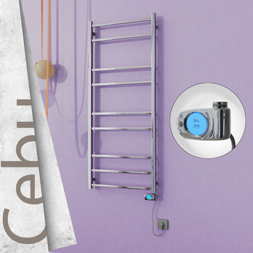 - Cebu Stainless Steel Electric Towel Warmer 600x1395 Polished Finish (Musa Thermostat) 200 W  - Cebu Stainless Steel Electric Towel Warmer 600x1395 Polished Finish (Musa Thermostat) 200 W