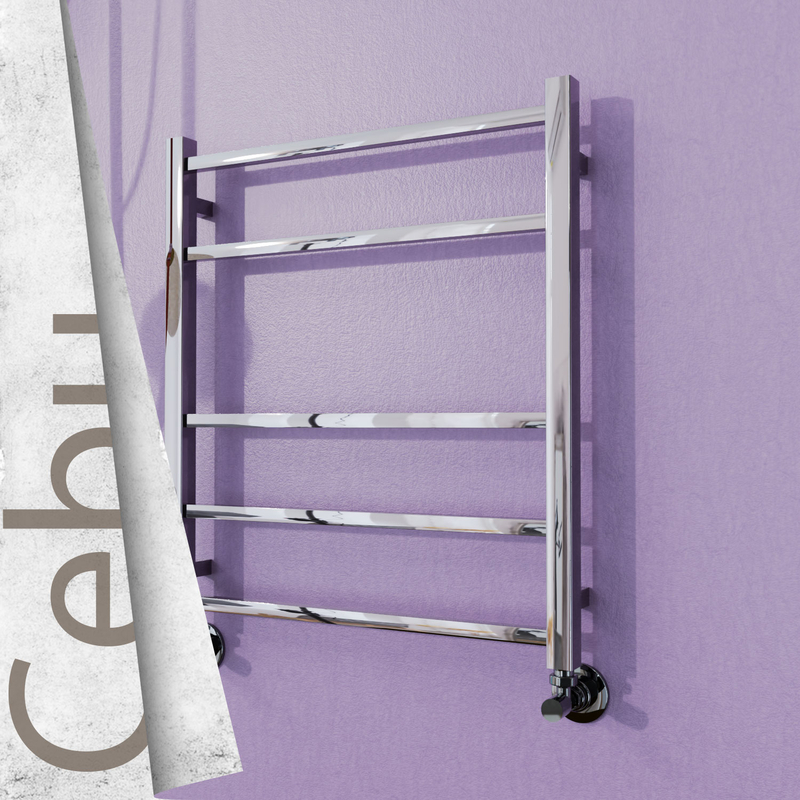 Cebu Stainless Steel Towel Warmer 600x705 Polished Finish