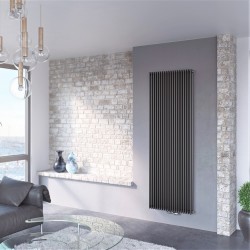 Chorus Radiateur Décoratif Exclusif Panneau double 1500x330 Anthracite - Thumbnail