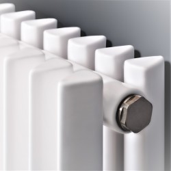 Chorus Radiateur Décoratif Exclusif Panneau double 1500x600 Blanc - Thumbnail