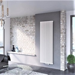 Chorus Radiateur Décoratif Exclusif Panneau Unique 1500x330 Blanc - Thumbnail