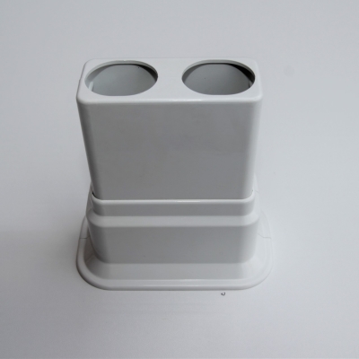 Double Radiator Tube Hiding Sleeve Wide Movable Locked Plastic White