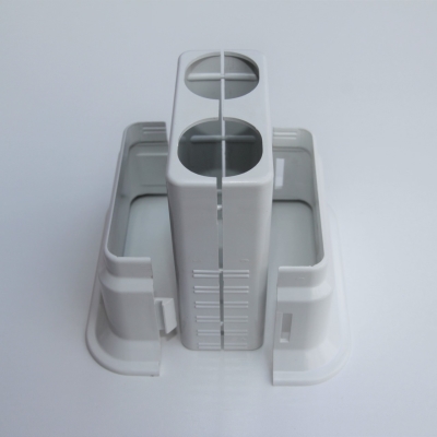 Double Radiator Tube Hiding Sleeve Wide Movable Locked Plastic White